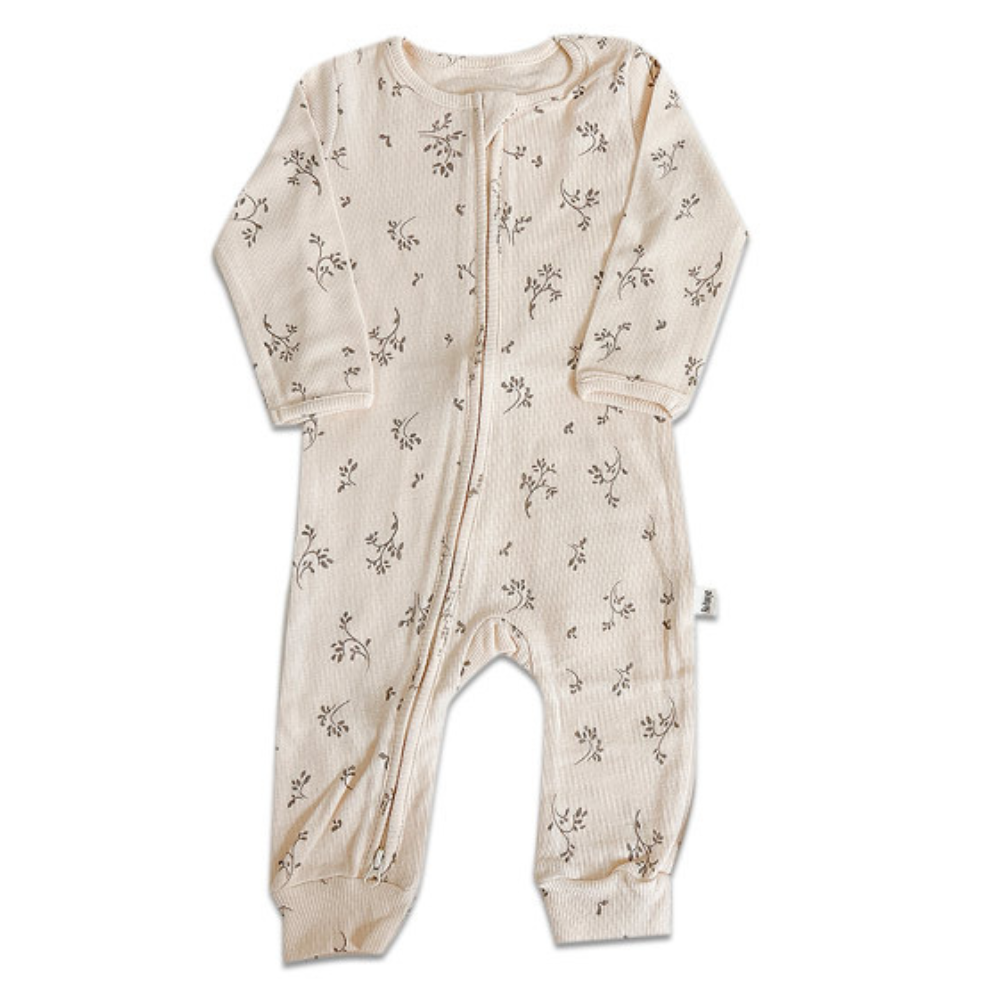 ファスナー付き長袖カバーオール