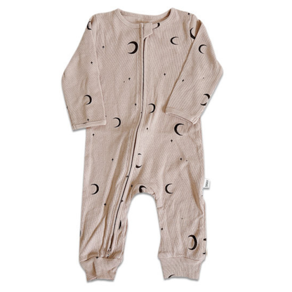 ファスナー付き長袖カバーオール