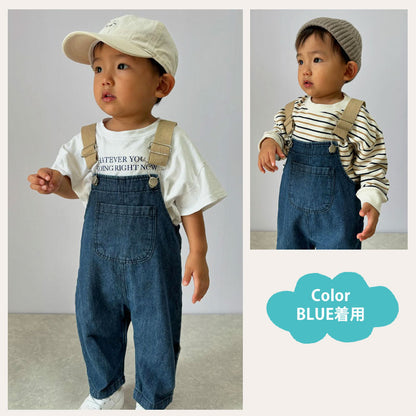 肩紐調節サロペット