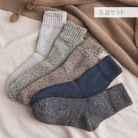 メンズシンプルソックス5足