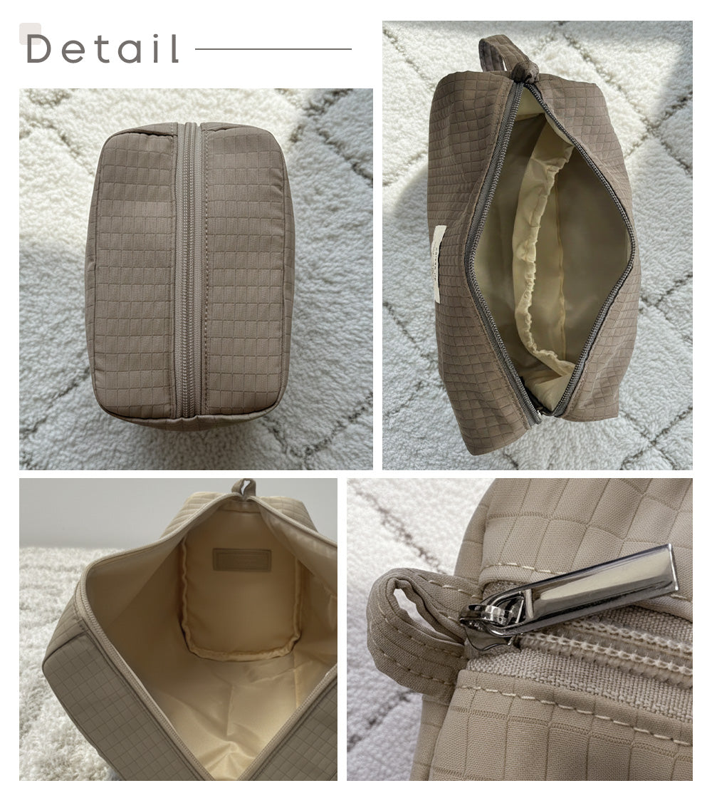 グリッド柄おむつポーチ